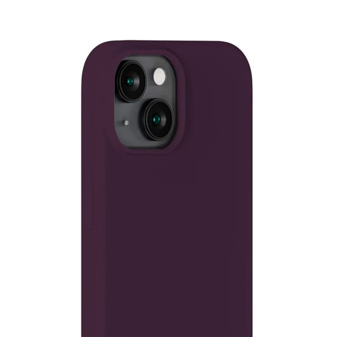 Holdit Silicone Case geschikt voor Apple iPhone 15 - Deep Plum