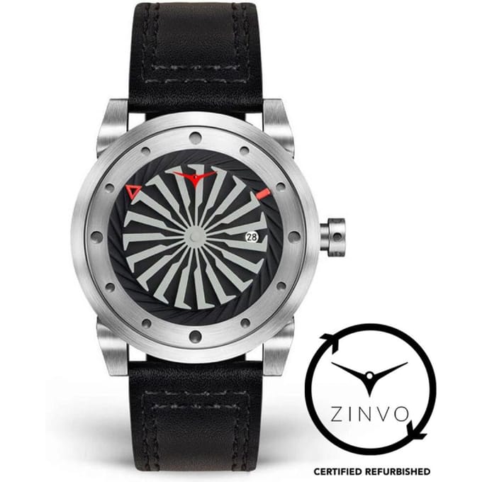 Outlet Special - Refurbished Zinvo Blade Rotating Turbine Automatic 44mm Edelstaal | Silver 215