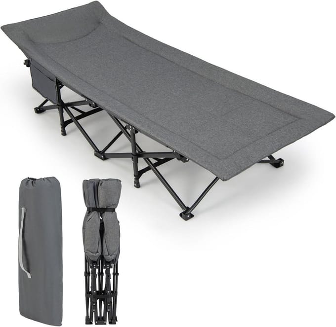 ZRSS® Veldbed - Campeerbed - Vouwbed - Stretcher - Opvouwbaar met draagtas