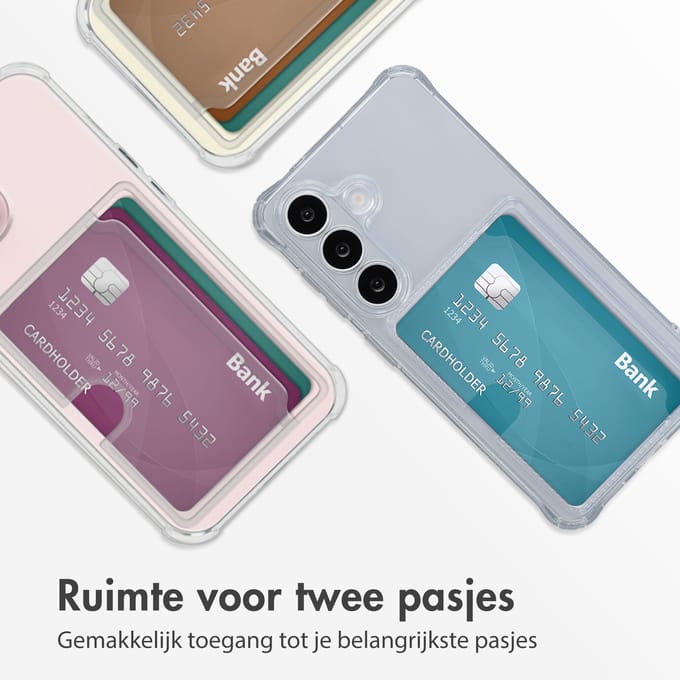 imoshion Softcase Backcover met pasjeshouder voor de Samsung Galaxy S26 - Transparant