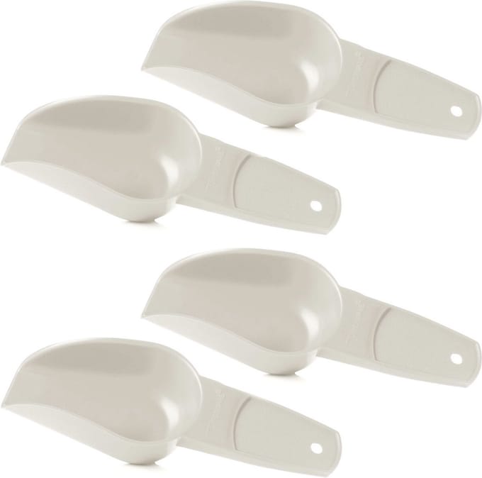 4 Tupperware schepmaatjes maatschepjes