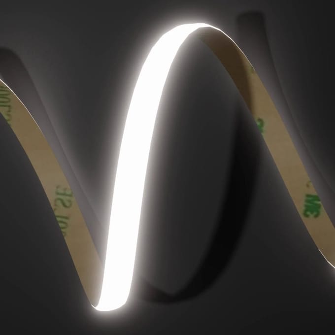LED Strip COB - Losse 10 Meter Rol - 6000k - Koud wit - 24V - 480LED/m | IP65 - 5 Jaar Garantie
