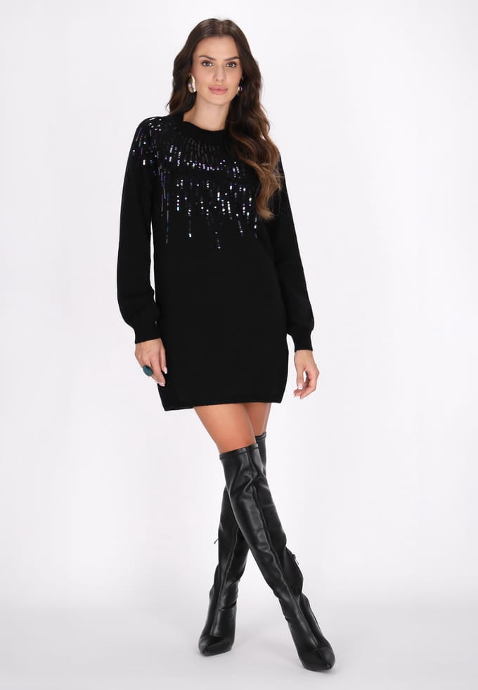 Faina Jurk Dames zwart