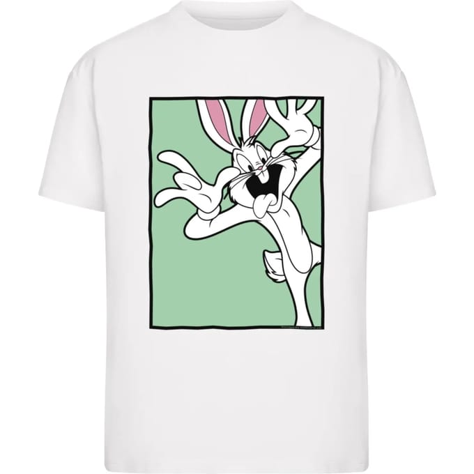 T-shirt met grappig hoofd vrouw Merchcode Looney Tunes Bugs Bunny