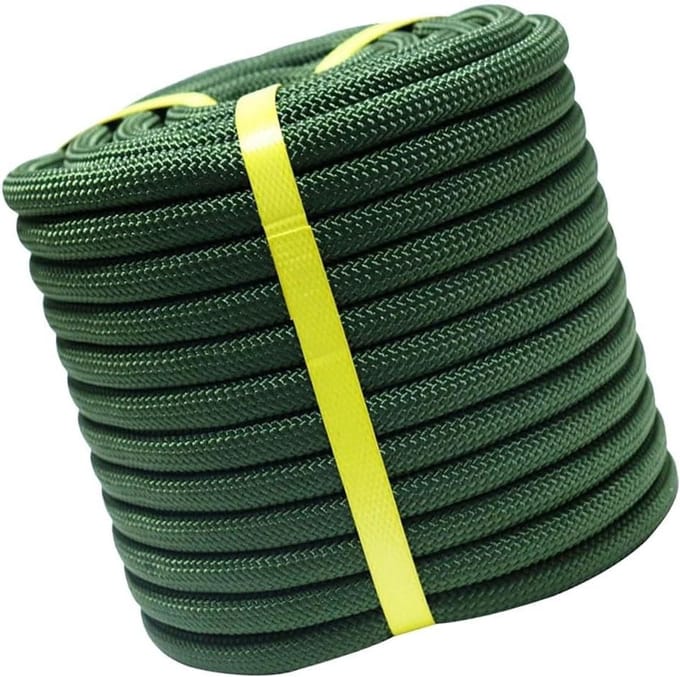 Polyester Touw - Dubbel Gevlochten - Veilig Bevestigen - Weerbestendig - 12mm Dik - Wit