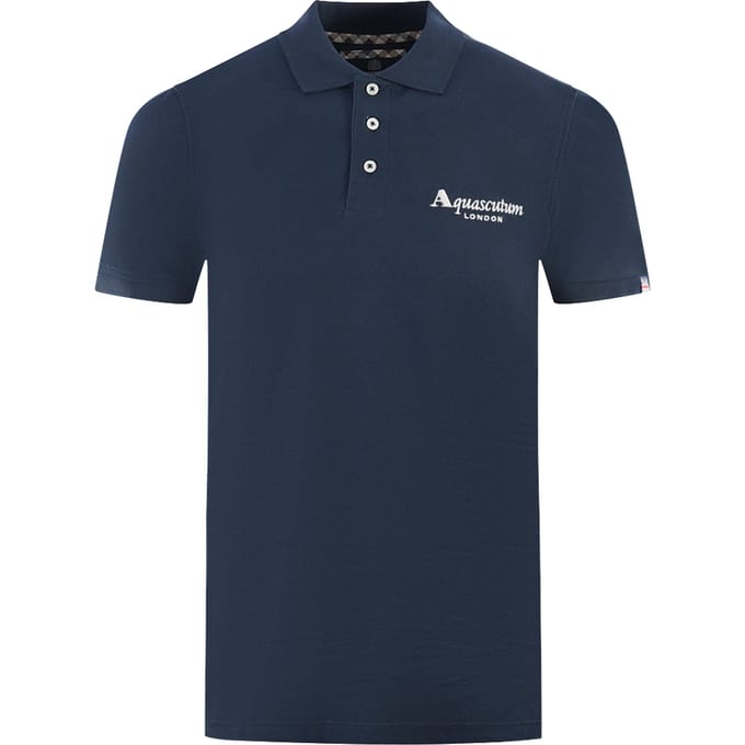 Aquascutum London 1851 Navy Blue Polo Shirt