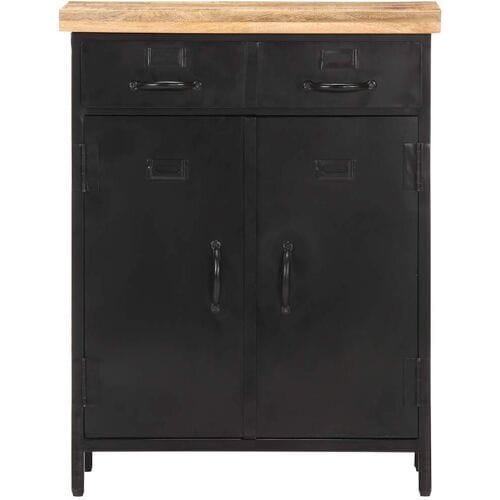 vidaXL - Dressoir - 60x30x76 - cm - ruw - mangohout