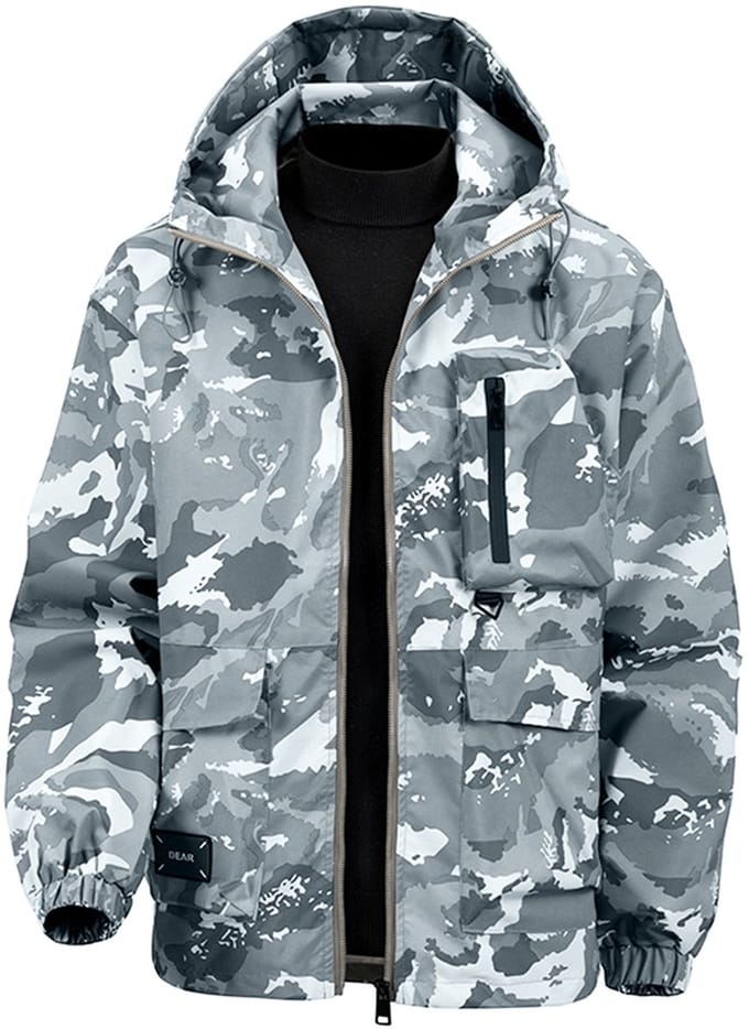YOUTHUP Heren Jack - Camouflage en Waterafstotend jas - S