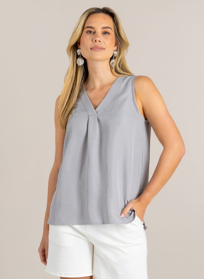 IVY BEAU Geneva Tops - Grey - maat 38