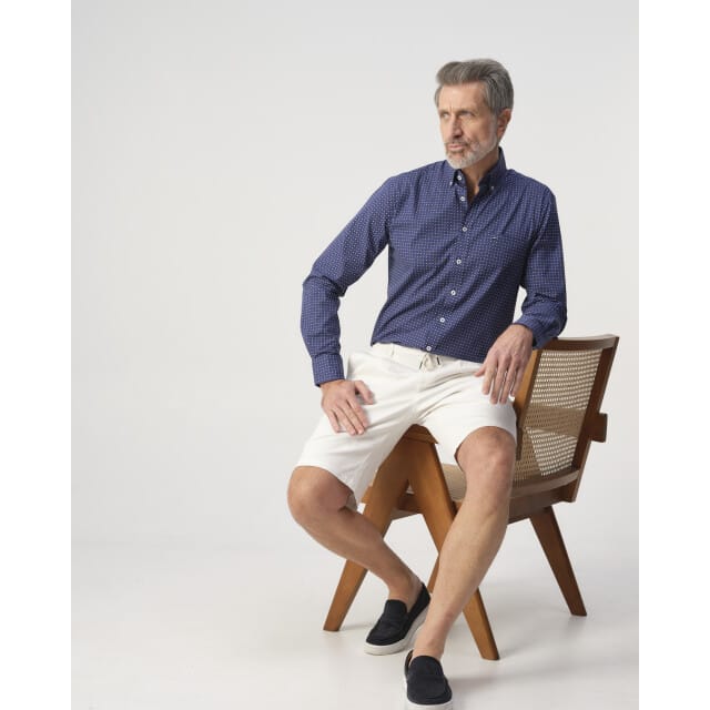 Campbell Casual overhemd donker