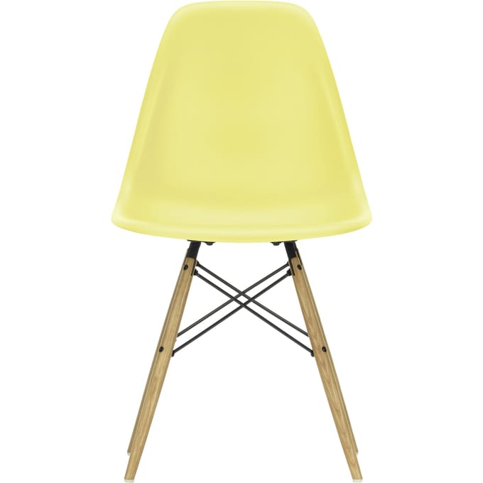 Vitra DSW Eames Plastic Side Chair - citron RE - honingkleurig essenhout