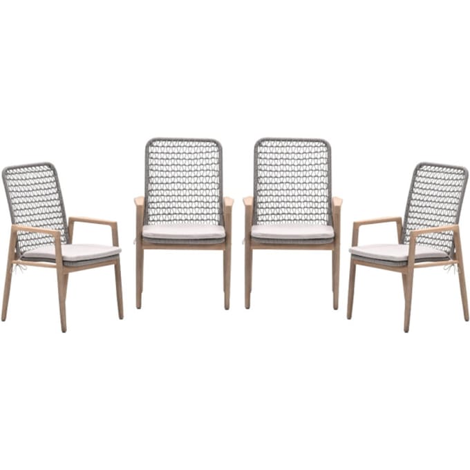 Garden Impressions Skala tuinstoelen set van 4 acacia / rope