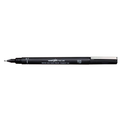 Uni-ball Uni Pin Fineliner Zwart 0,7 mm