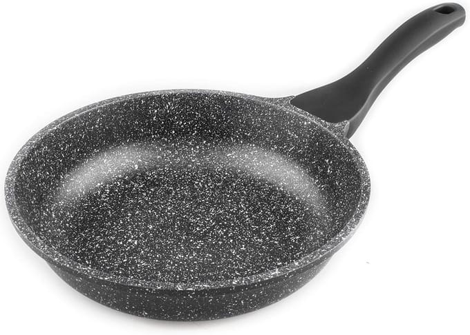 Stevige Aluminium Koekenpan met Steenanti-aanbaklaag - 18 cm