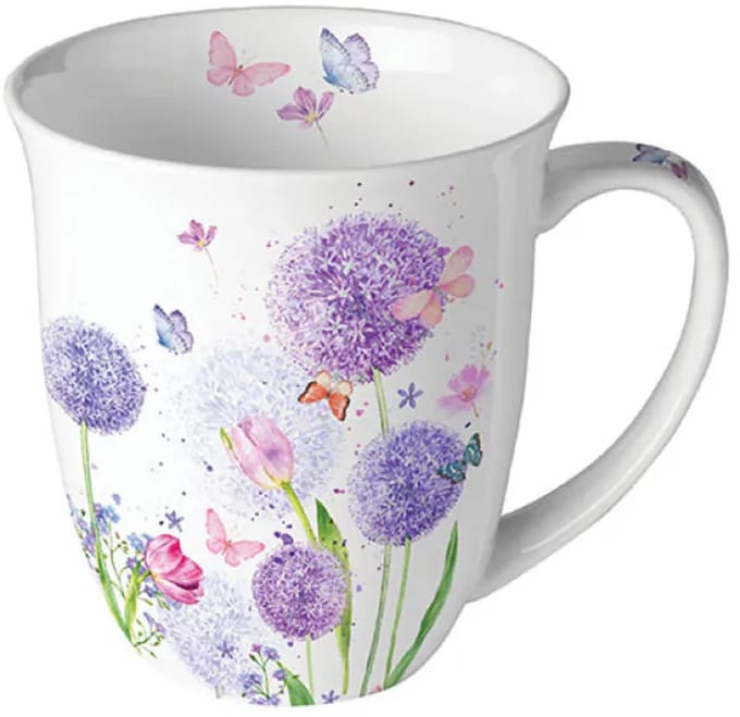 Ambiente - Koffiebeker - Flower Beauty - 400 ML