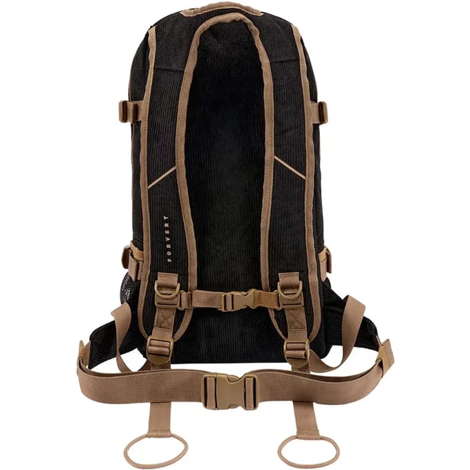 Forvert Cord Louis Unisex Rugtas - zwart/bruin - Standard