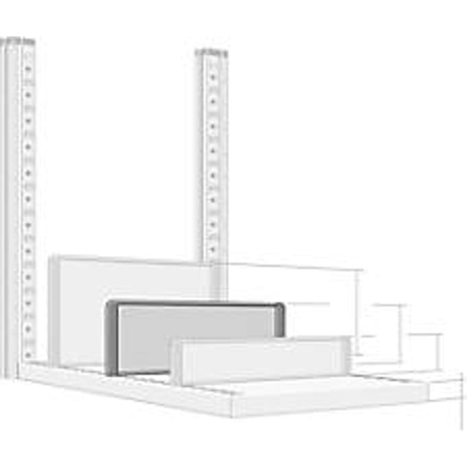Scheidingswand, vrijstaand, voor archiefrekdiepte 400 mm, H 175 mm