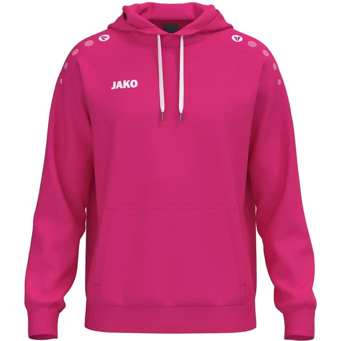 JAKO Sweater met kap One Cotton deep pink kindermaten 6701k-170