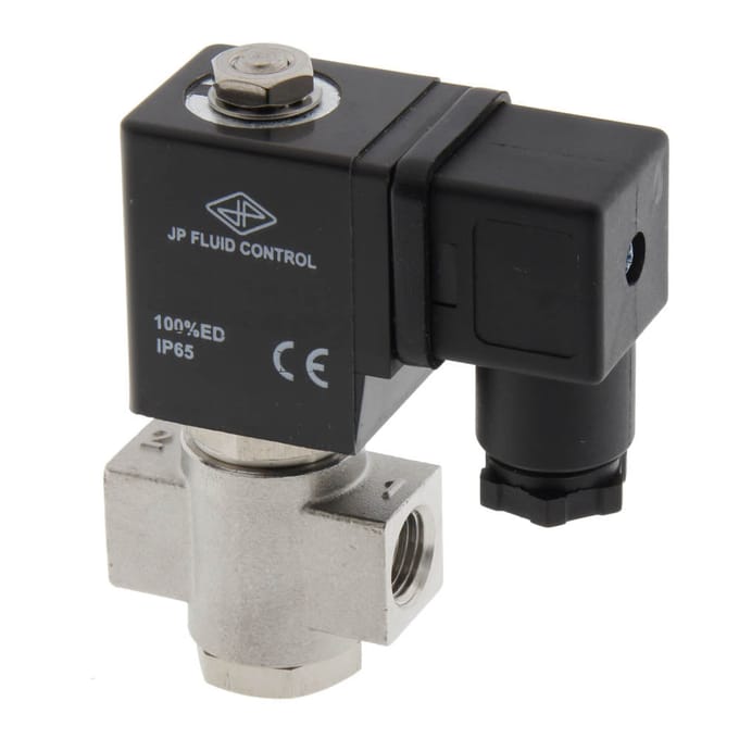 Magneetventiel ST-DB 1/4'' NO rvs EPDM 0-12bar 12V DC - ST-DB014S030E-012DC