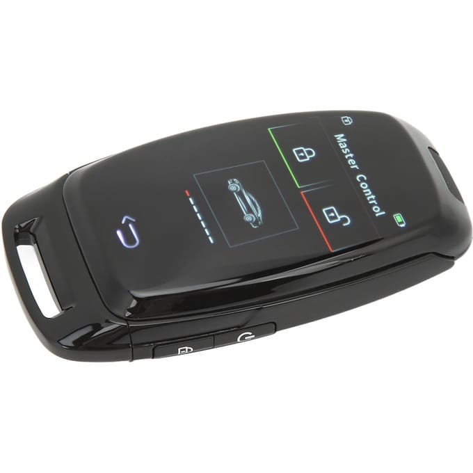 Auto Smart LCD Sleutel Touchscreen Bluetooth 5.0 Verbinding Keyless Entry Soepele Aanraking voor Eén Knop zwart