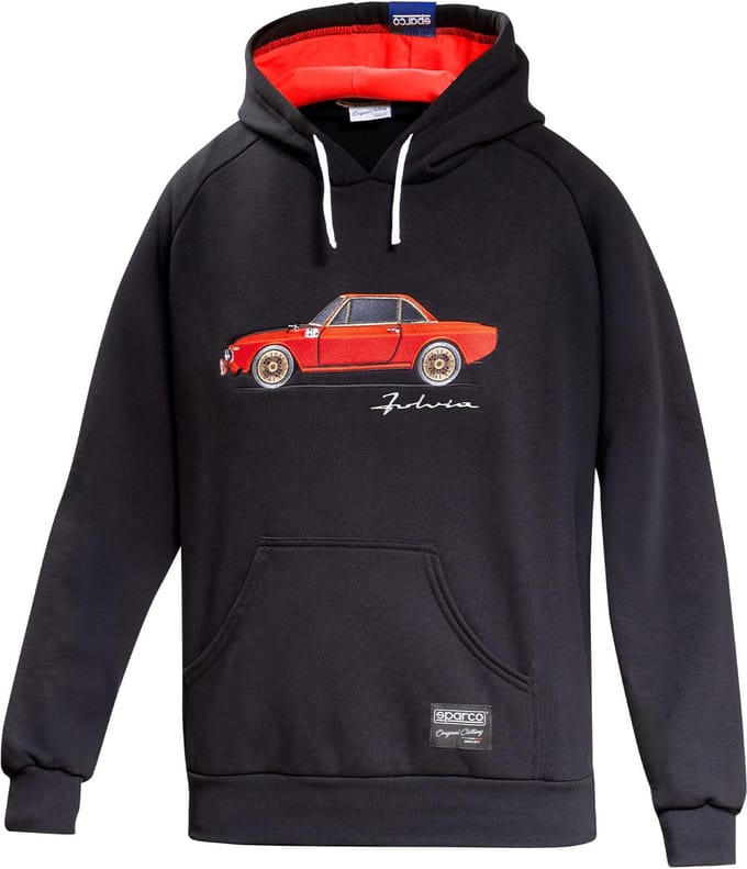 Sparco Lancia HF Fulvia Hoodie - Zwart