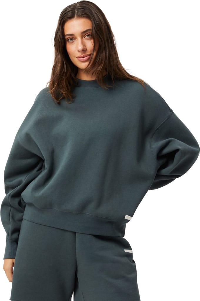 Björn Borg dames Studio Oversized Crew - petrol