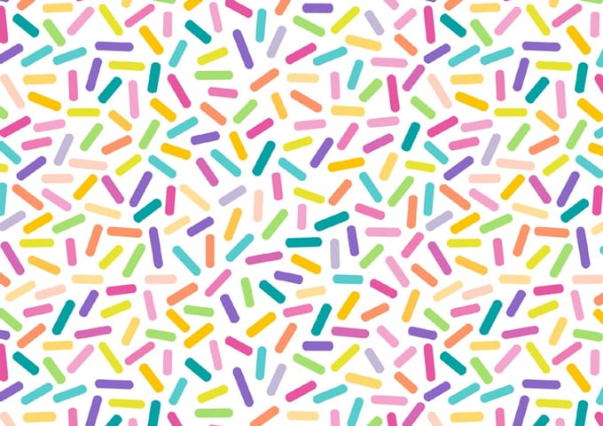 SUSY CARD cadeaupapier 'Sprinkles white' op rol