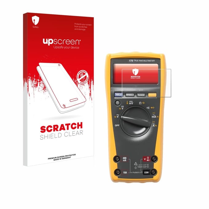 upscreen - Screenprotector voor Fluke 179 multimeter - Folie Beschermfolie transparant