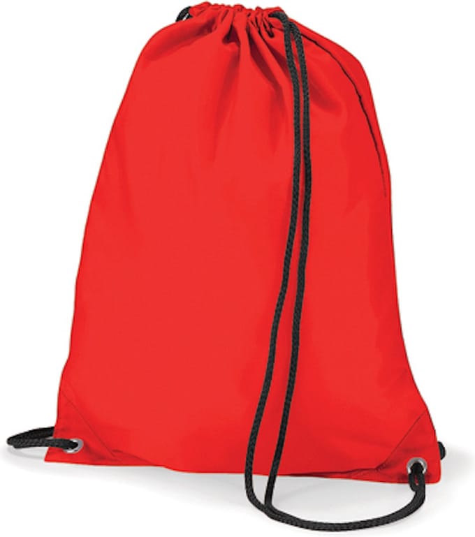 Classic Budget Gymsac/Sporttas BagBase - 11 Liter Red