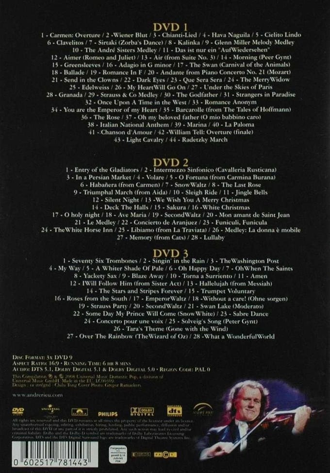 André Rieu - 100 Greatest Moments (3 DVD)