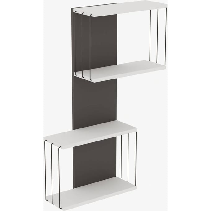 Asir - Wandplank - Wit - 65 x 19 x 96 cm