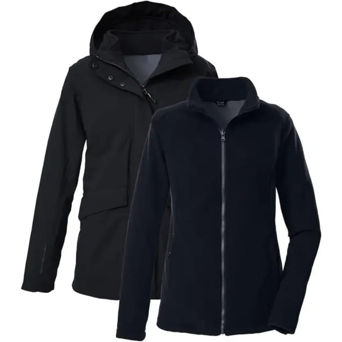 Dames 3-in-1 waterdichte jas met capuchon Killtec Kow 189