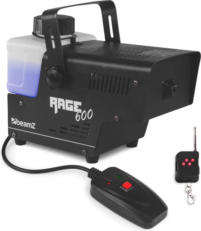 Rookmachine - BeamZ RAGE600 met draadloze afstandsbediening - 600W