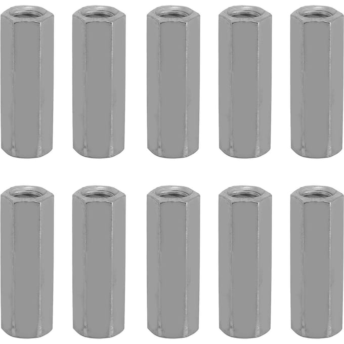 Lot de 10 écrous à tige longue, hexagonaux, à manchon, entretoises filetées (M6 * 25)