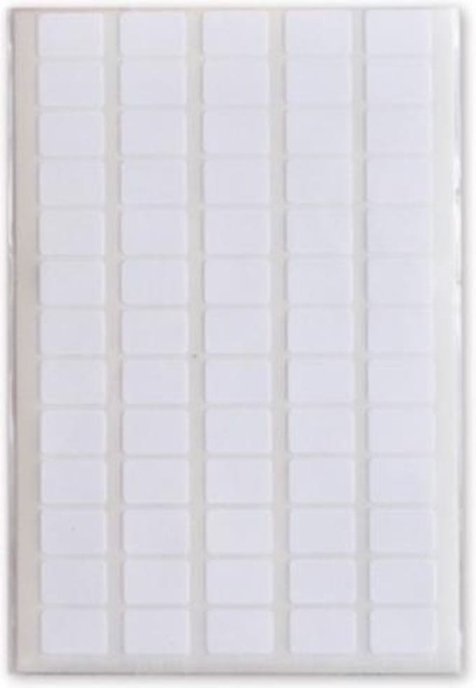 Soho Etiketten 12 X 8 Mm Papier Wit 390 Stuks