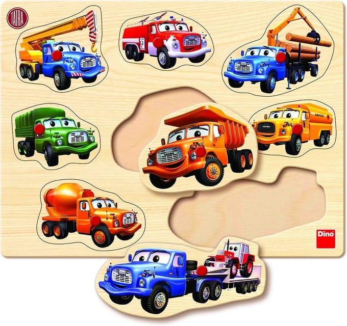 Dino houten puzzel Tatra 8 stukjes