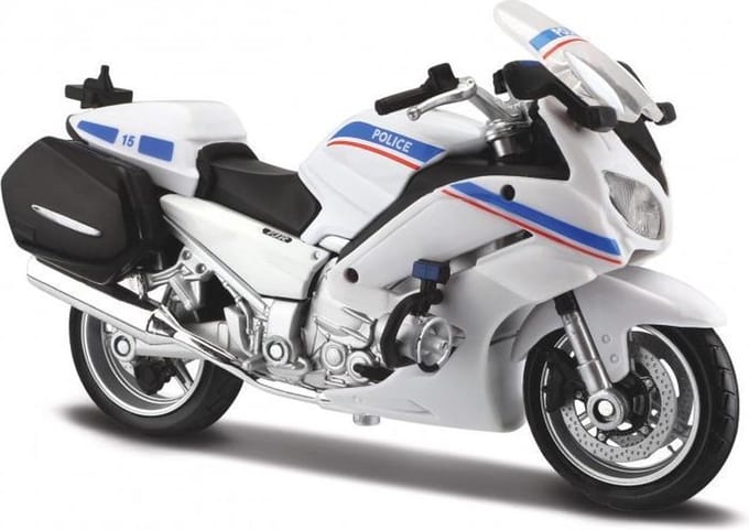 Maisto Yamaha Fjr 1300 - Modelauto - Schaal 1:18 - Wit/Blauw/Rood