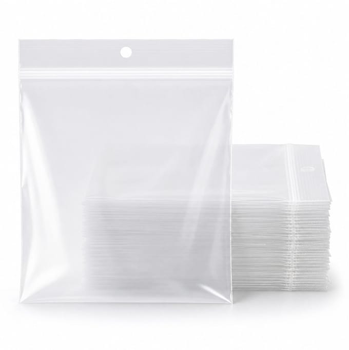 Inpakr Gripzakjes 70 x 100 mm - 1000 Stuks - 50 Micron - Hersluitbaar