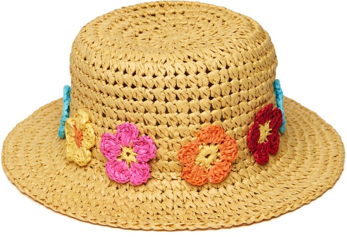 Pastunette Beach Hoed met Bloemen
