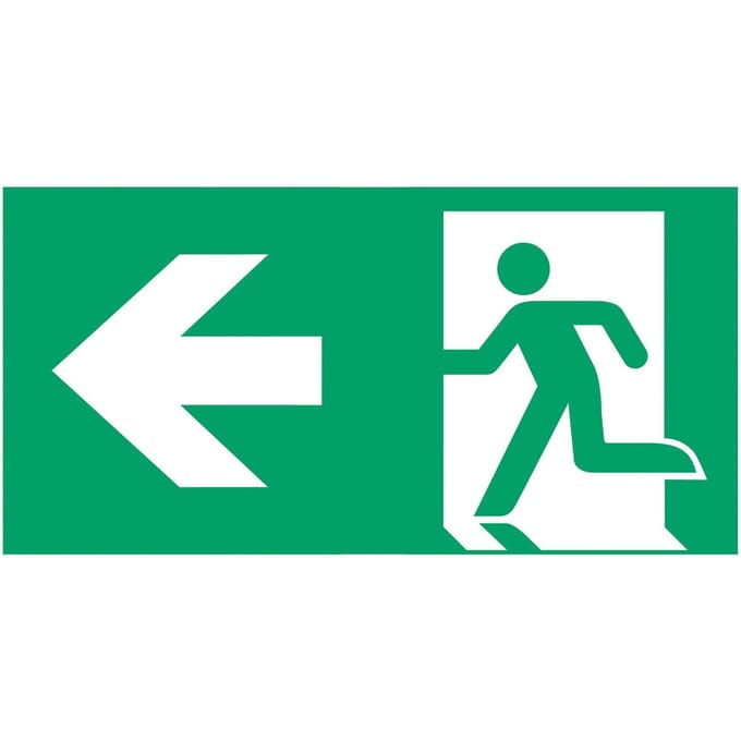 B-Safety Schild vluchtroute type C voor L-LUX standaard Eco