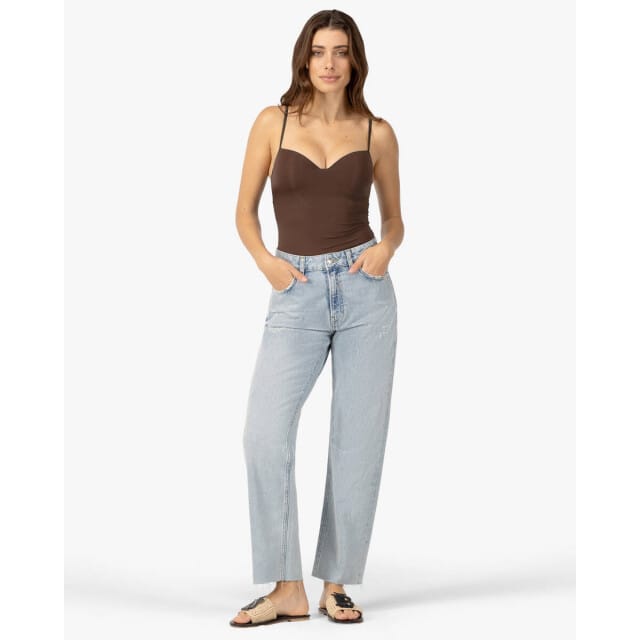 Ibana Eden Dames - Topjes - Bruin - Maat XS
