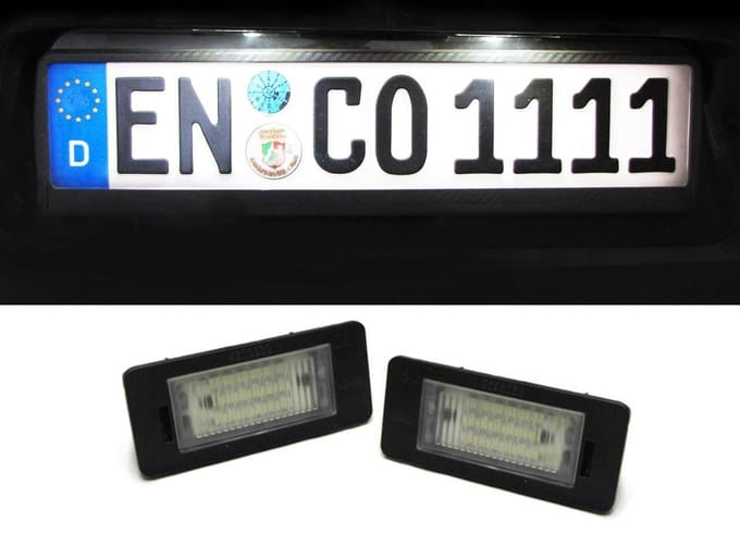 Kentekenverlichting LED AUDI Q5 / A4 08-10 / A5 / TT / VW PASSAT B6 Combi Station LED CANBUS