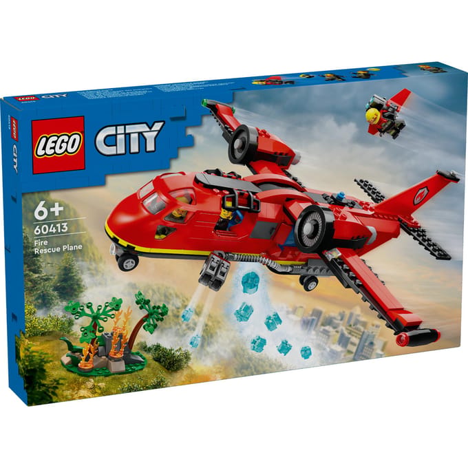 LEGO 60413 City Brandweervliegtuig Brandweer Speelgoed voor Kinderen vanaf 6 jaar