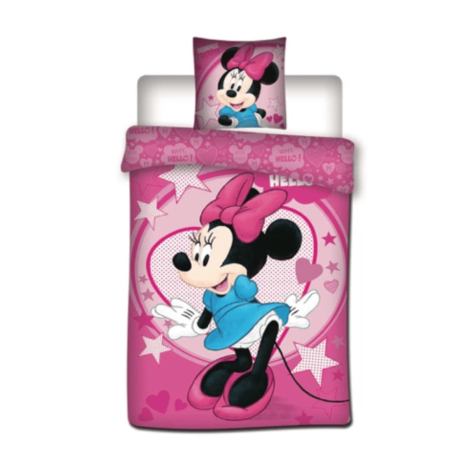 Disney Minnie Mouse Dekbedovertrek Stars - 140 x 200 cm - Polyester