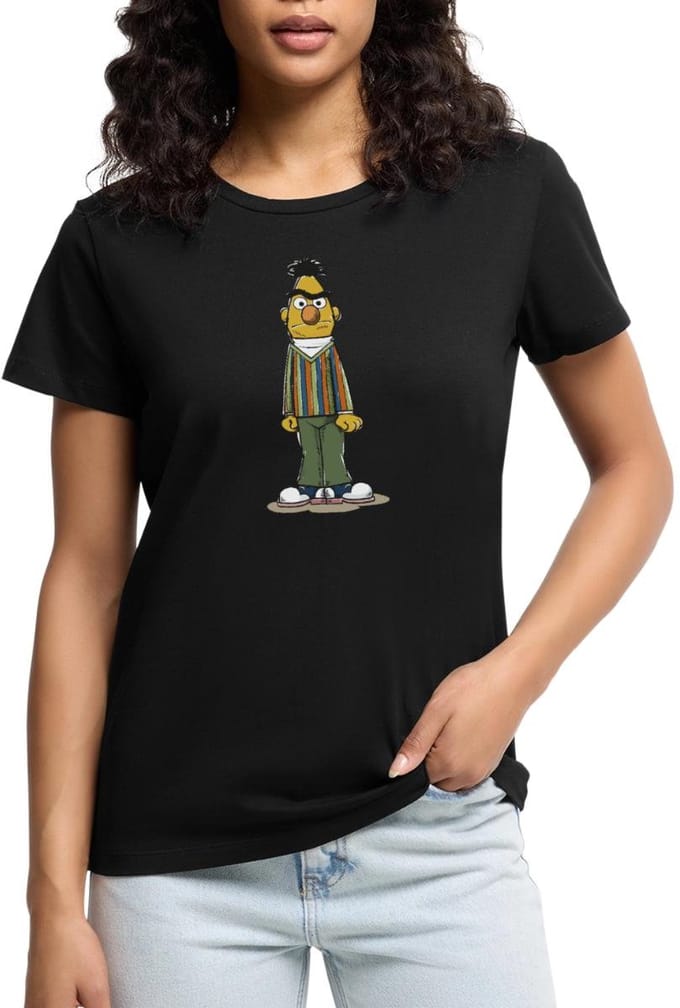 Sesamstraat Bert Pose Premium T Shirt Dames