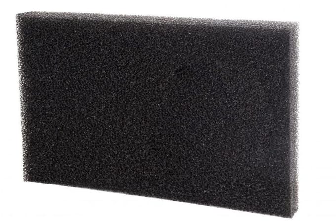 Filterschuim 100x50x3 cm grof - zwart