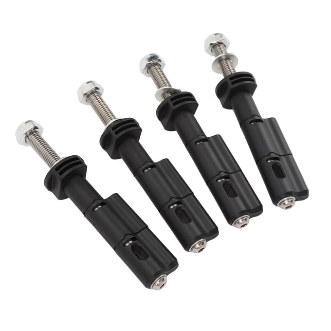 4 Pièces Axe de Montage 40mm avec Cadenas à Combinaison Antivol de Rechange pour MaxTrax MKII LITE Récupération black