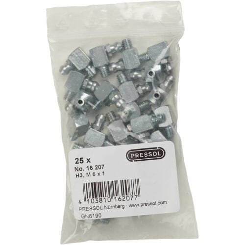Pressol Conische smeernippel H3-90°, M 6 x 1-VZ-VK 25 stuk(s)