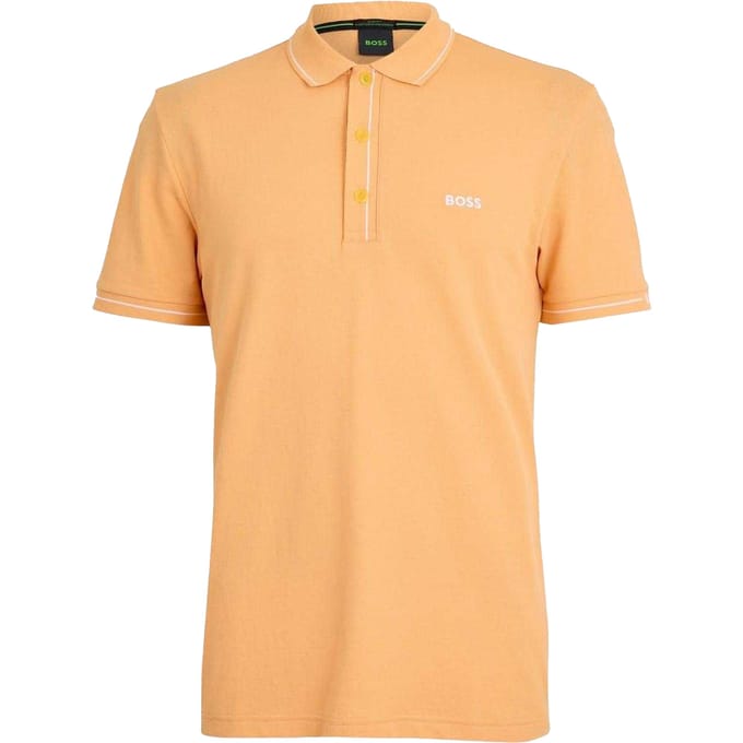 Boss Heren Paule Poloshirt (Oranje)