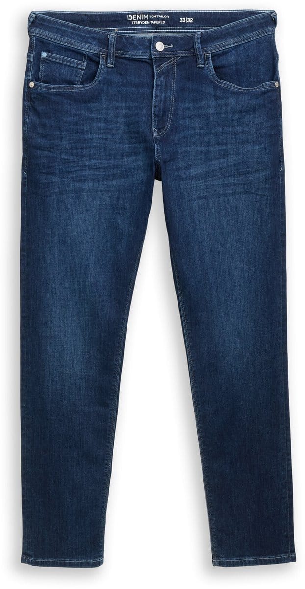 Tom Tailor Denim - TTBRYDEN TAPERED jeans met stretch - Maat 28/32 - mid stone bright blue denim